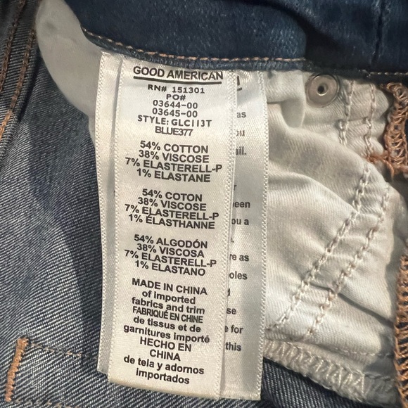Good American Good Legs Cropped Skinny Jeans - size 25/0 - excellent condition! - Picture 11 of 14